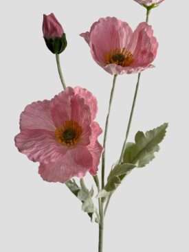 Kunstblumen kaufen Premium Klatschmohn Real Touch Qualität 63 cm